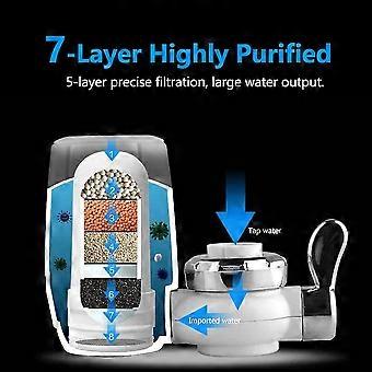 Faucet Water Purifier, Faucet Water Purifier Clean Kitchen Faucet Remove Water Impurities Rust Mini Washable Ceramic Percolator Water Filter