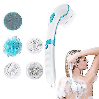 5 In 1 Electric Bath Shower Brush Handheld Massage Body Brush