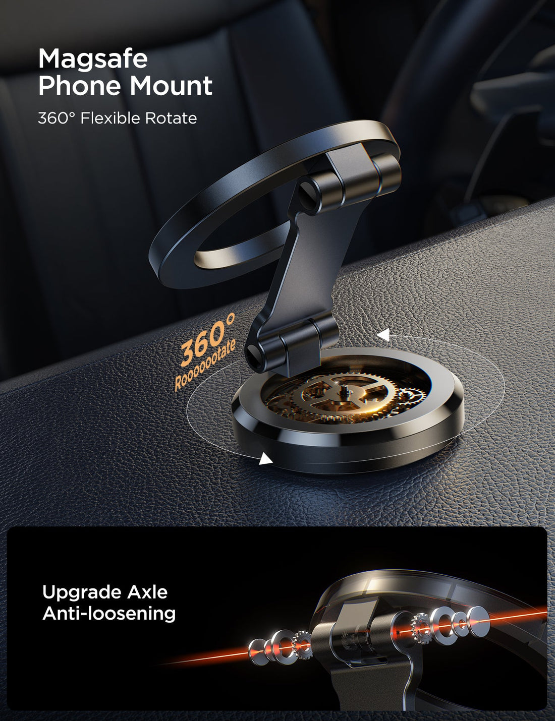 JR-ZS403 Foldable Magnetic Car Phone Mount