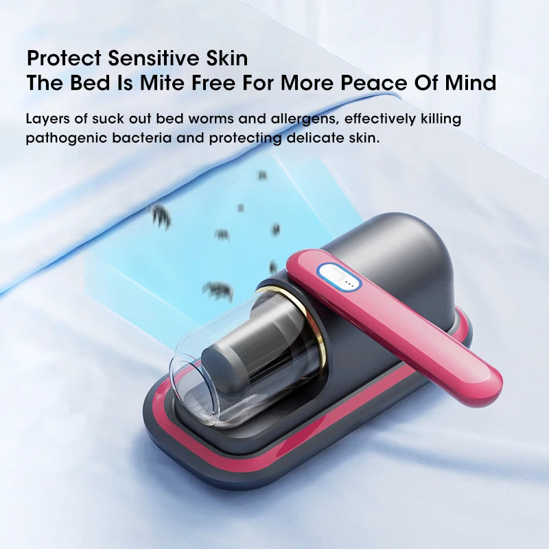 V20 Pro Cordless Powerful Hand Mite Cleaner, Compact and convenient for use at home, for use with children and pets, suitable for various environments