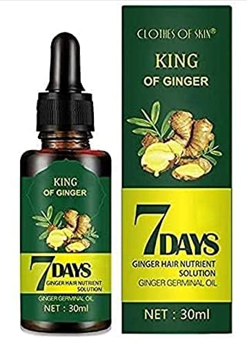 Xtreme Hair Regrow 7 Day, Ginger Germinal Essential Oil Hair Growth Hair Loss Treatment Hair Care Hair Growth Serum for Men & Women, 30ML