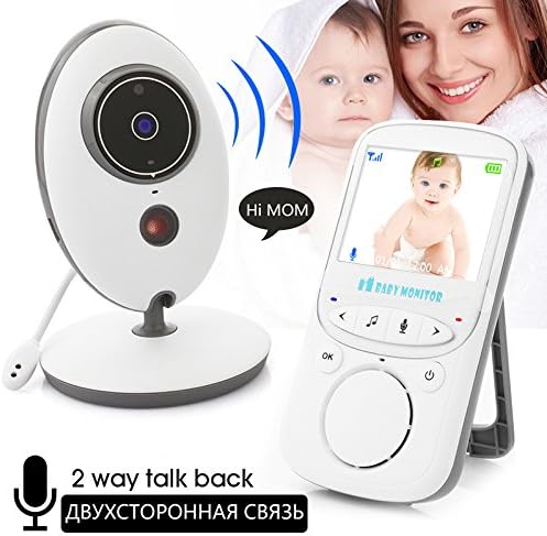 Baby Monitor 2.4 Inch Color LCD Wireless Digital Audio Video Security Baby Monitor 2 Way Talk Night Vision Temperature Monitoring