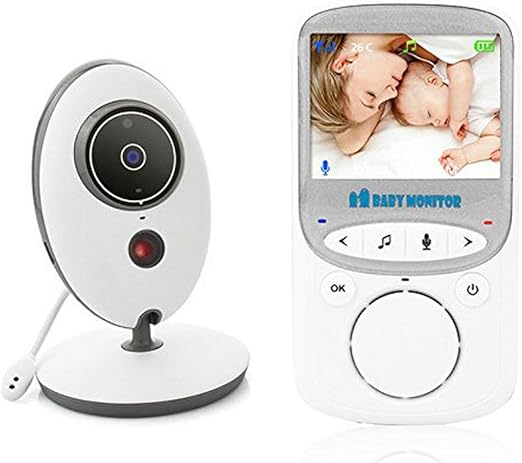 Baby Monitor 2.4 Inch Color LCD Wireless Digital Audio Video Security Baby Monitor 2 Way Talk Night Vision Temperature Monitoring