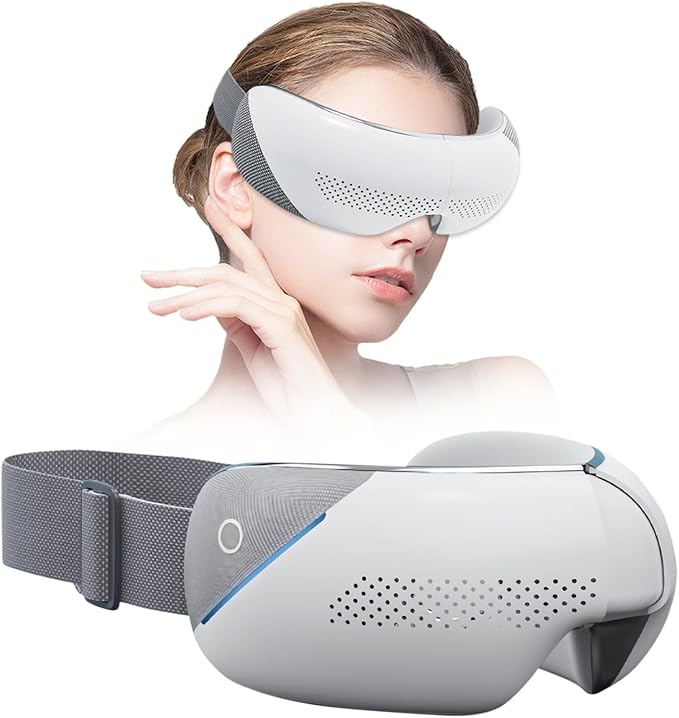 Eye Massager with Heat and Vibration Eye Protector Rechargeable Eye mask to Relieve Eye Fatigue and Dark Circles