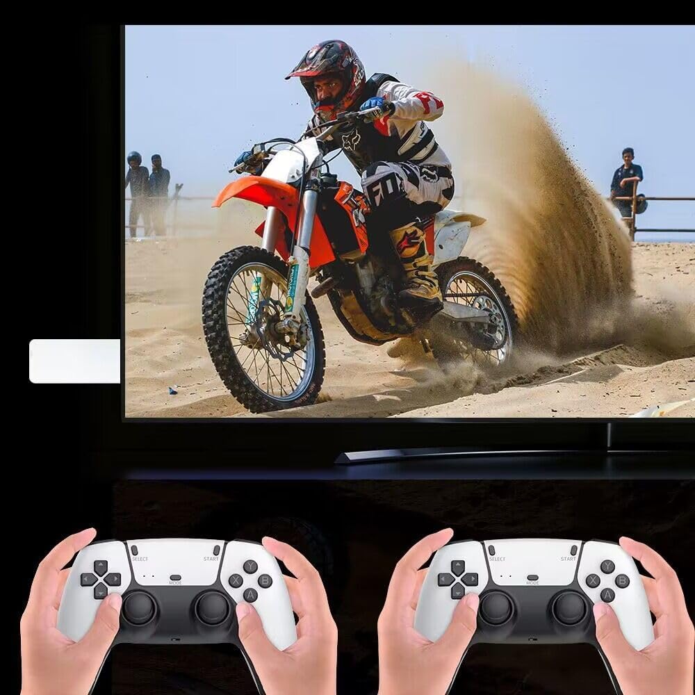 Portable M15 2.4G TV Video Game Console 2.4G Double Wireless Controller Gaming Stick 4K 20000 games 64GB Retro games For PS1/GBA