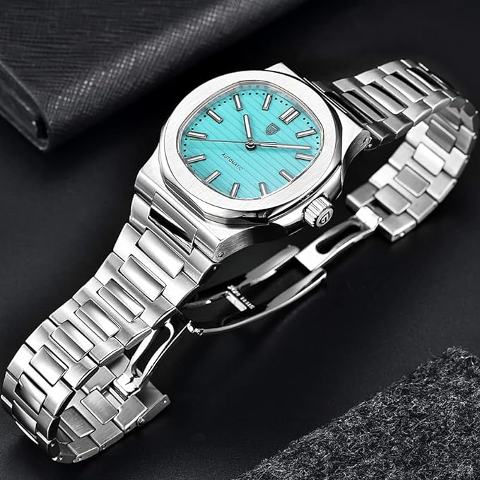 WATCHs-AE - NewLuxury Brand Japan Quartz Watches Men Stainless Steel Military Watch Causal Fashion Business Clock Male Wristwatch (2115-TF BLUE)