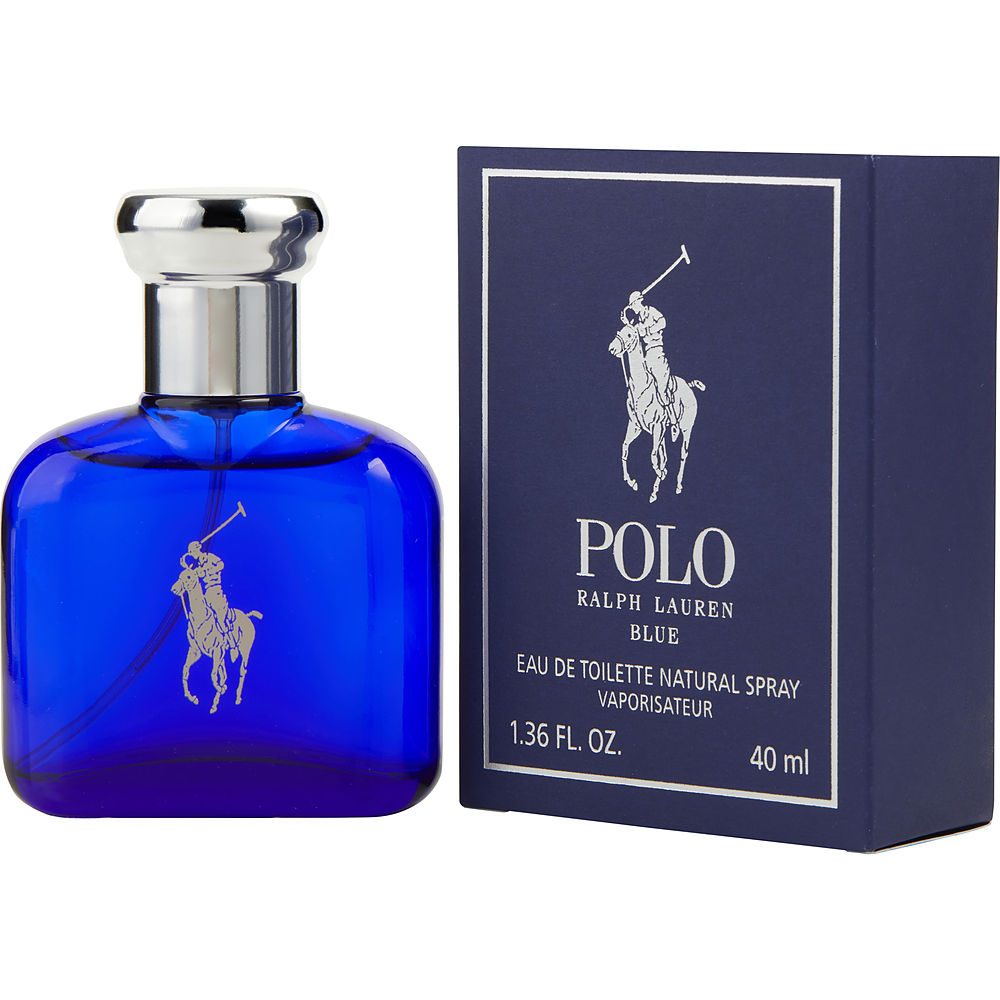 Ralph Lauren Polo Blue Eau De Toilette Cologne for Men, 1.36 fl oz