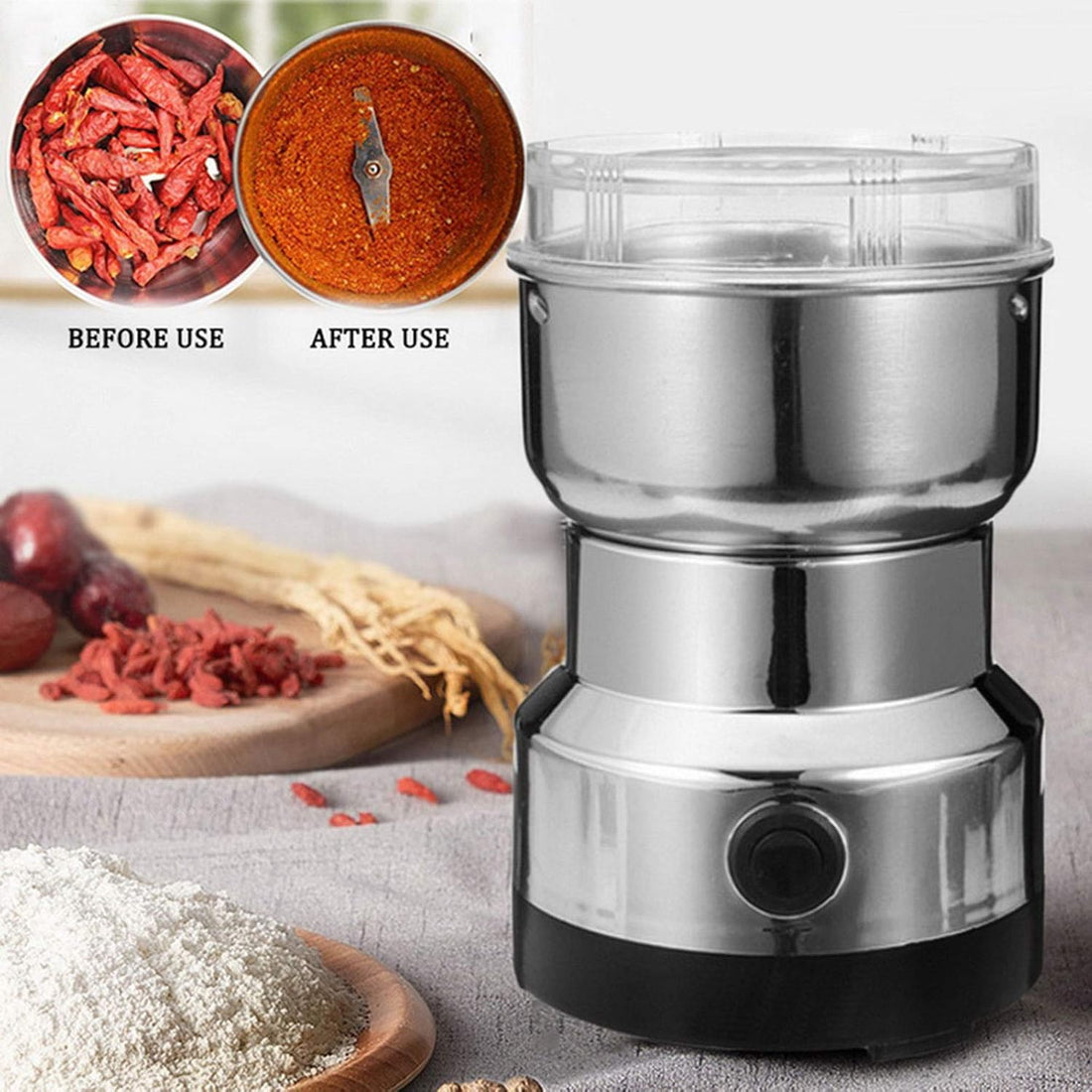 2-in-1 Spice Grinder & Meat Chopper – Your Kitchen’s New Best Friend!