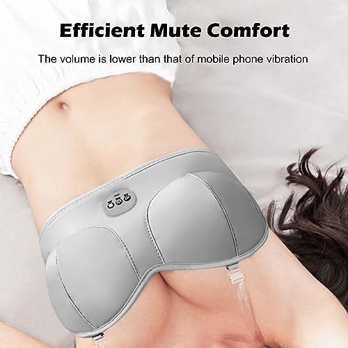 ERICSF Smart Electric Breast Massager USB Rechargeable Bra with Smart Heating Function - Breast Massager for Breast Growth and Firming (Gray)