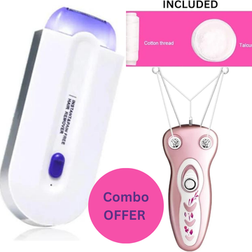 Finishing Touch Hair Epilator & Electric Cotton Thread Epilator – Facial Hair Remover for Women