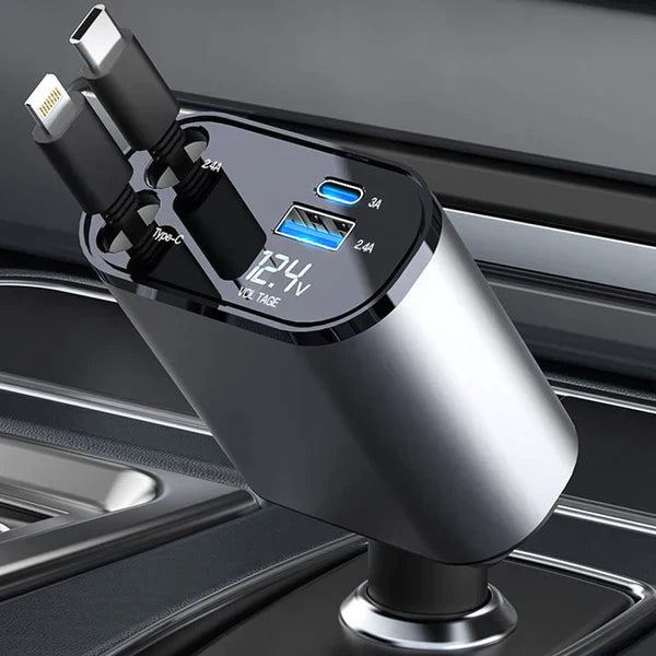 RapidVolt™ Retractable Car Fast Charger