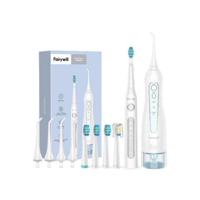 Fairywill Oral Care Combo 5020E Water Flosser + 507 Toothbrush